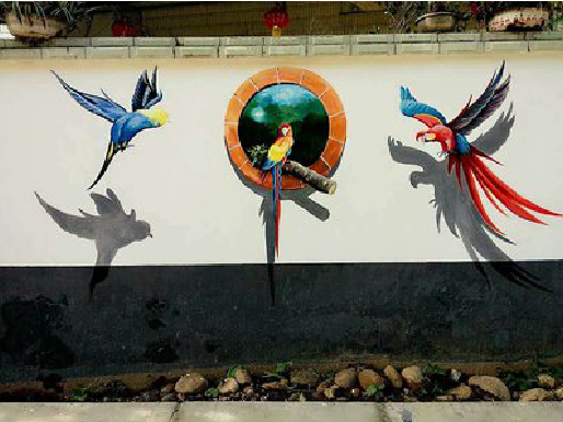 修武视觉错位-3D墙绘设计