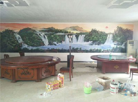 修武墙绘-写实风景