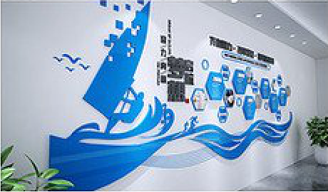 修武海浪主题文化墙如何设计？