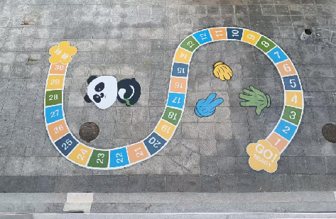 修武地面游戏彩绘